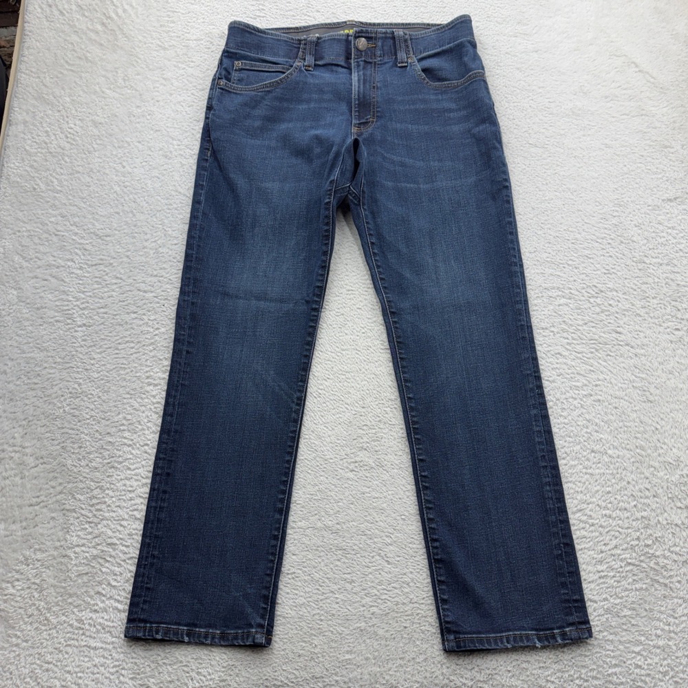 Lee Extreme Motion Mens Straight Fit Tapered Leg Jeans Blue 32x30 2015048